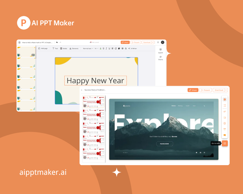 Edit, Download, Play and Share Online - AI PPT Maker