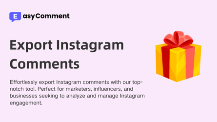 Export Instagram Comments - Best Instagram Comment Exporter Tool