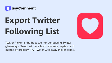 Export Twitter Following List - Export Twitter Follower List Fast & Easy