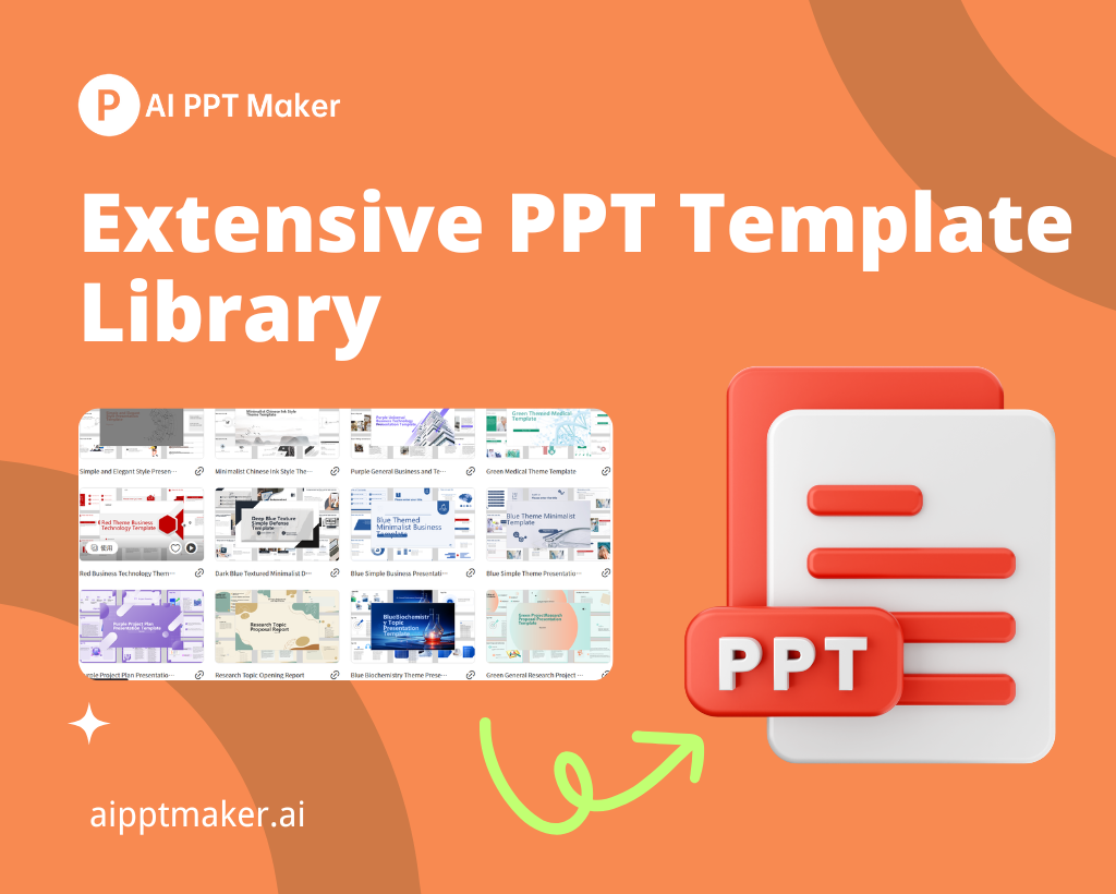 Extensive PPT Template Library with PDF to PPT - AI PPT Maker