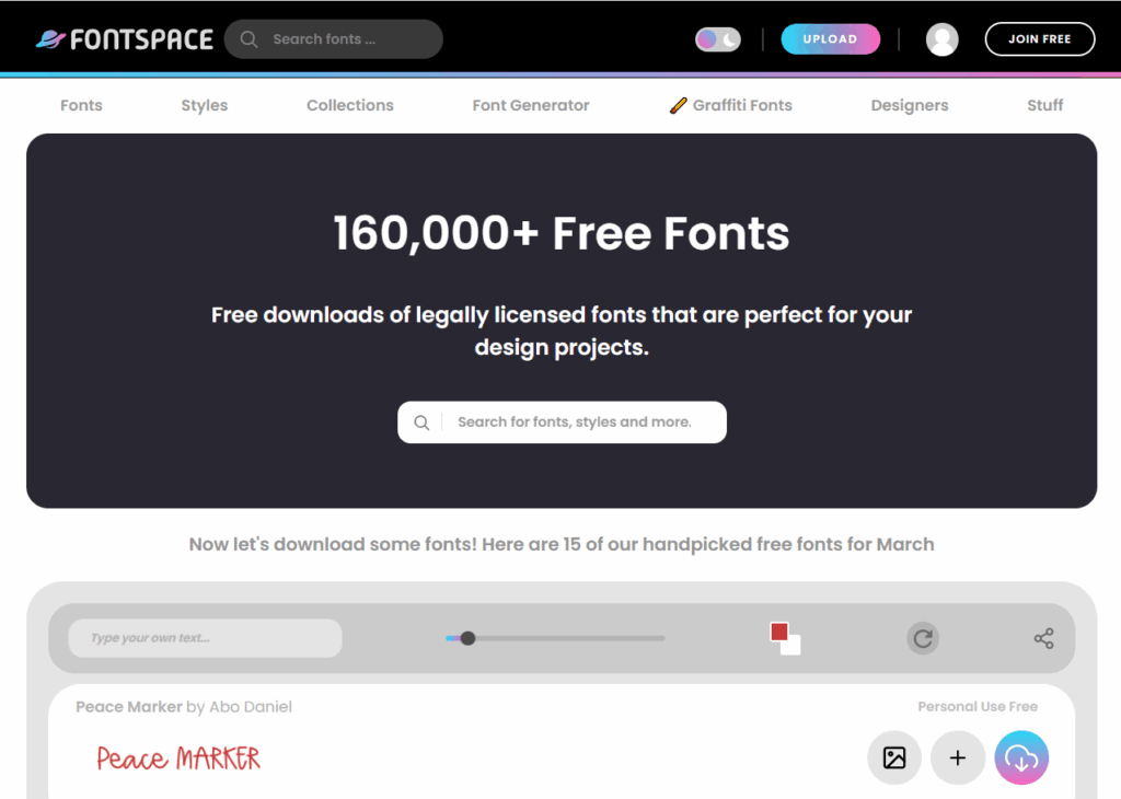Gothic font of FontSpace