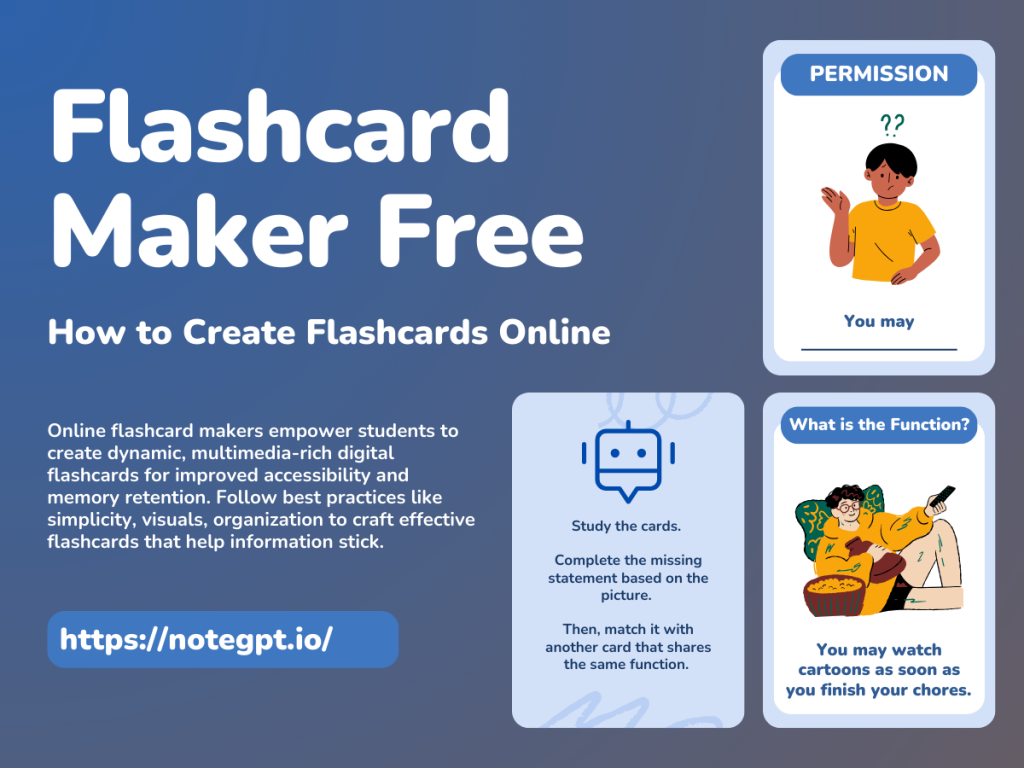 Free Flashcard Maker & How to Create Flashcards Online - NoteGPT