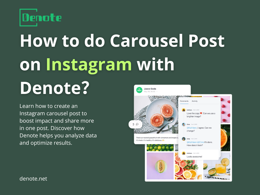 How to do Carousel Post on Instagram with Denote?