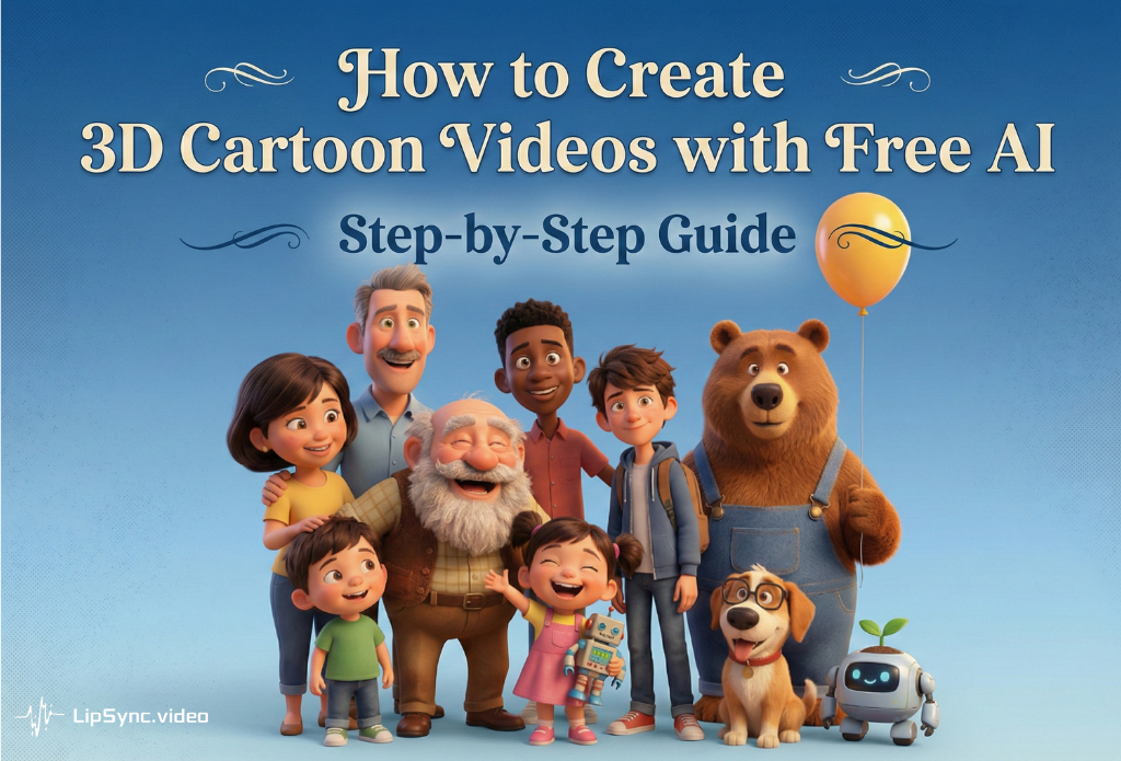 How to Create 3D Cartoon Videos with Free AI