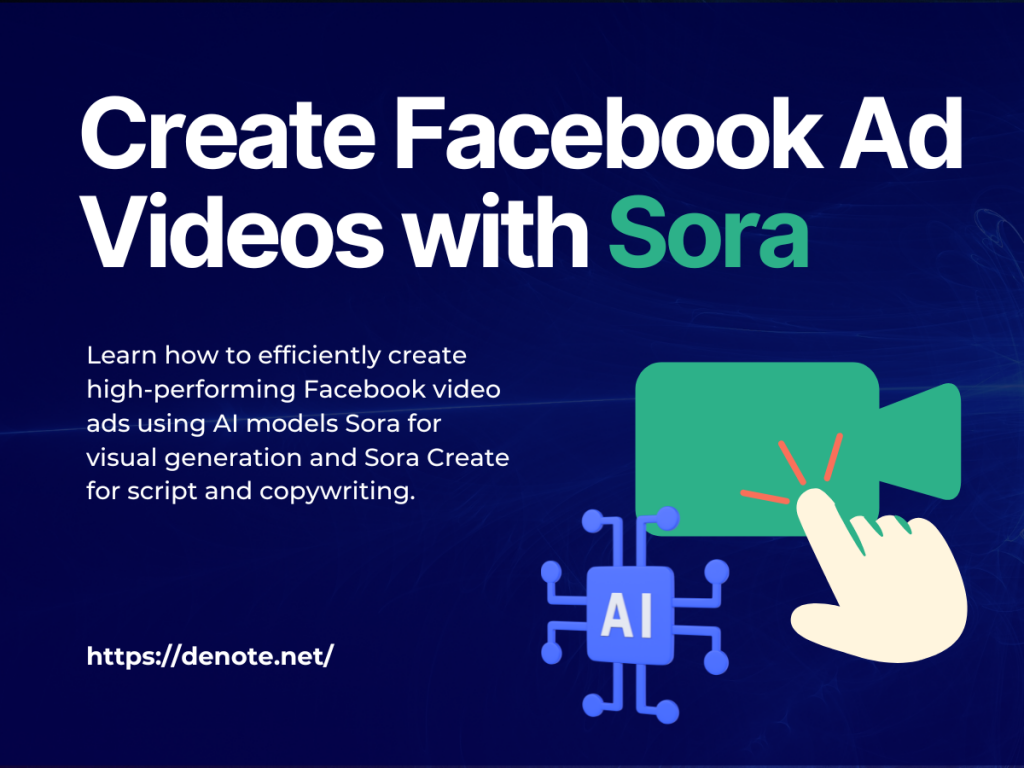 How to Create Creative Facebook Ad Videos with Sora by OpenAI - Denote