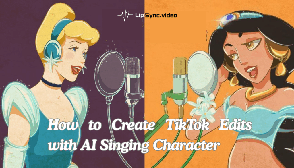 AI singing character of two Disney-style princesses performing a duet