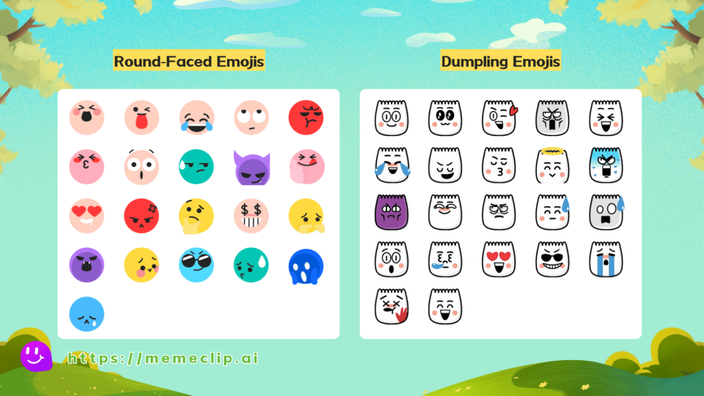 Types of TikTok Emojis - MemeClip