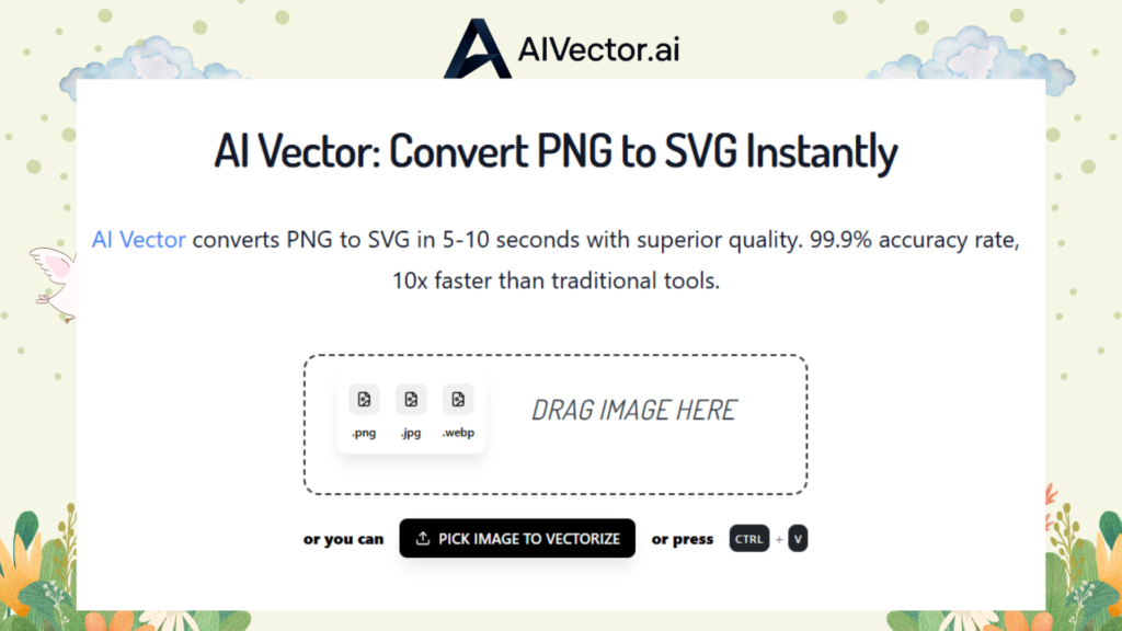 Quick Alternative for PNG to SVG Conversion — AI Vector
