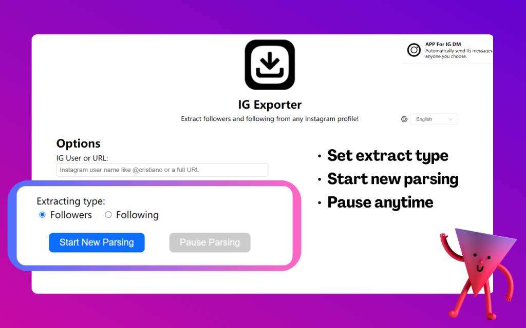 ig follower exporter tools