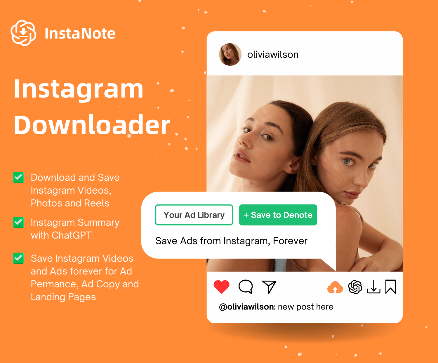 Instagram Video Downloader and Save to Denote