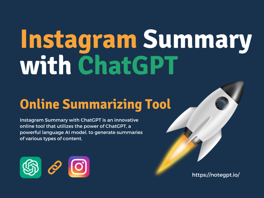 Instagram Summary with ChatGPT - Online Summarizing Tool