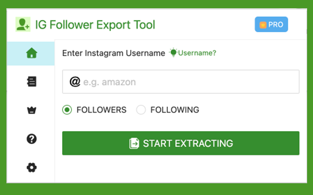 instagram follower export tool