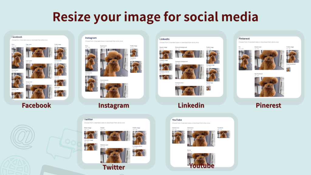 Resize your image for social media