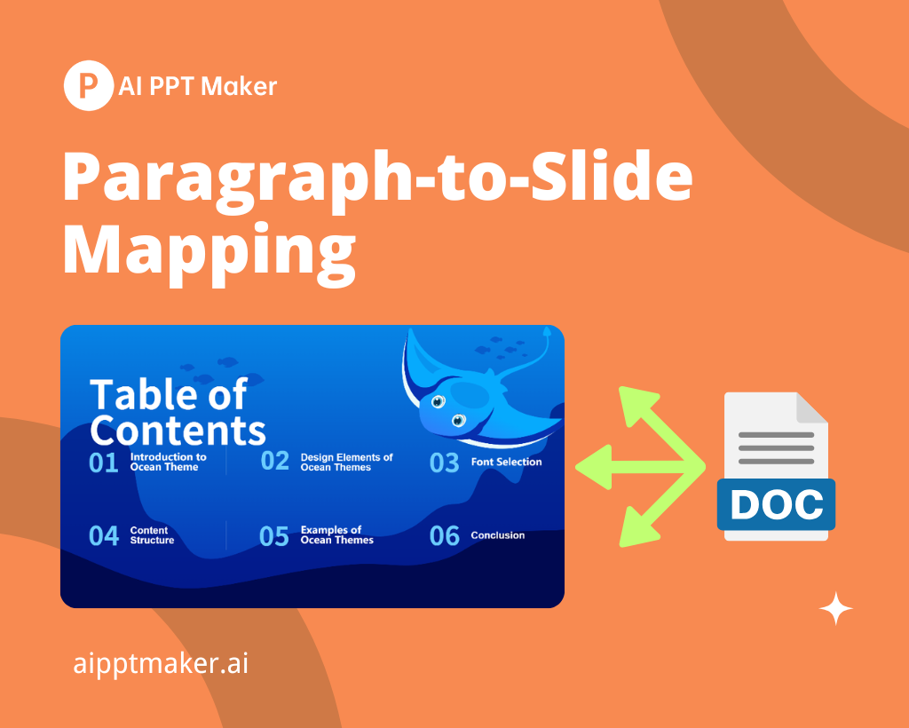 Intelligent Paragraph-to-Slide Mapping - AI PPT Maker