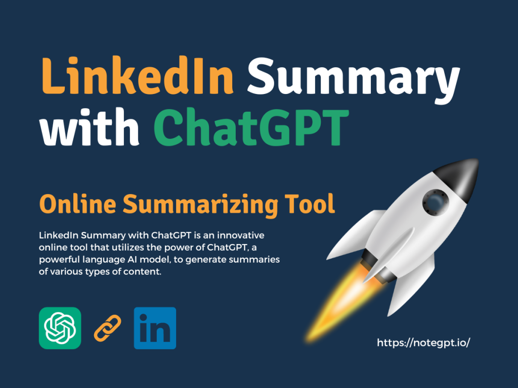 LinkedIn Summary with ChatGPT - Online Summarizing Tool