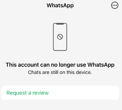 WhatsApp Permanent Ban