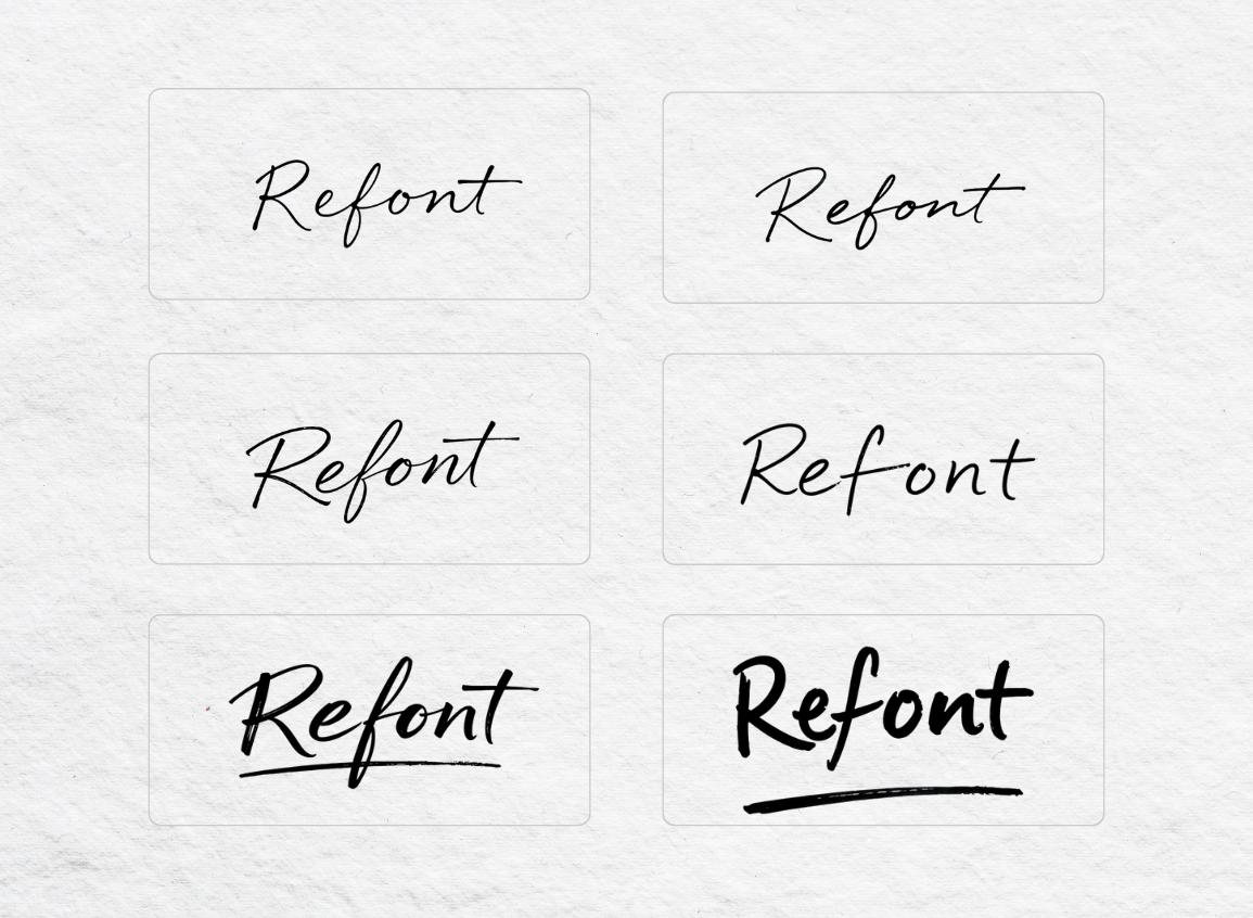 Common Art Signature Styles