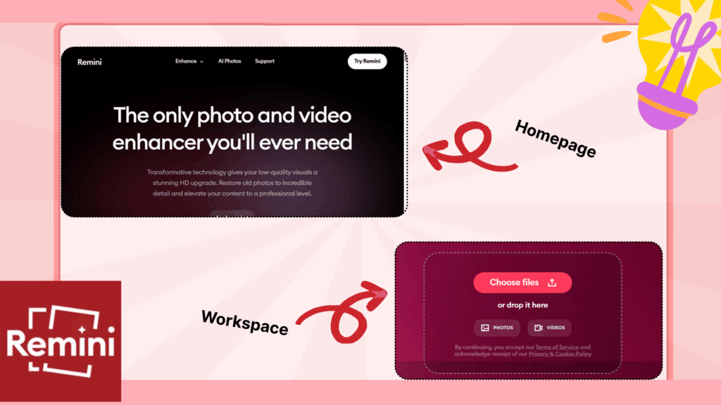 Remini AI photo enhancer restores facial details and sharpness