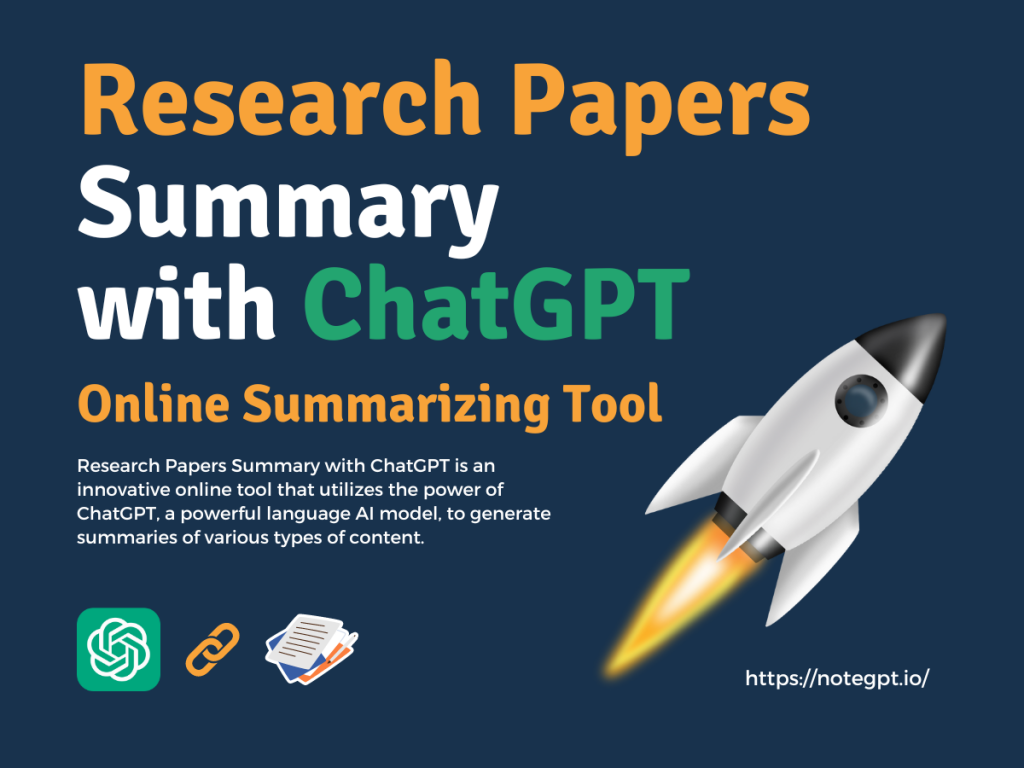 Research Papers Summary with ChatGPT - Online Summarizing Tool