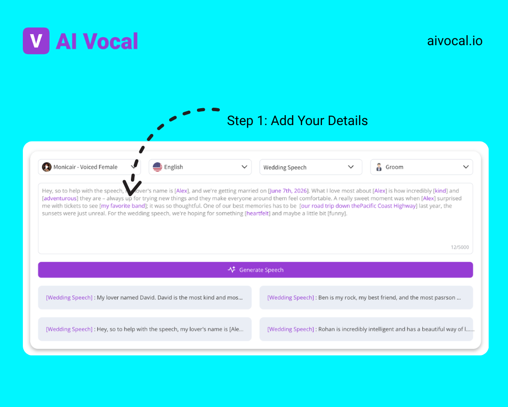 Step 1: Add Your Details