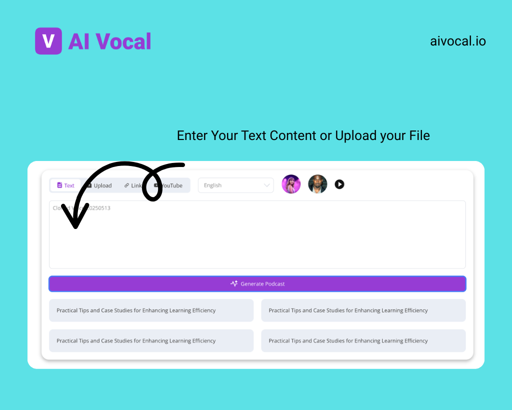 Step 1: Enter Your Text Content