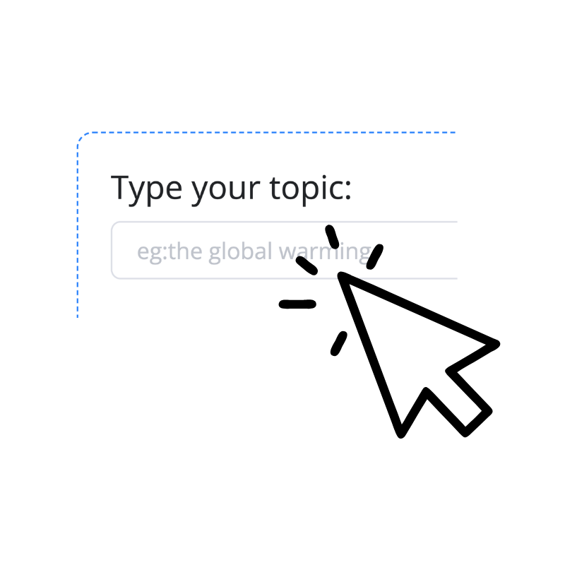 Step 1: Input Topic or Upload File