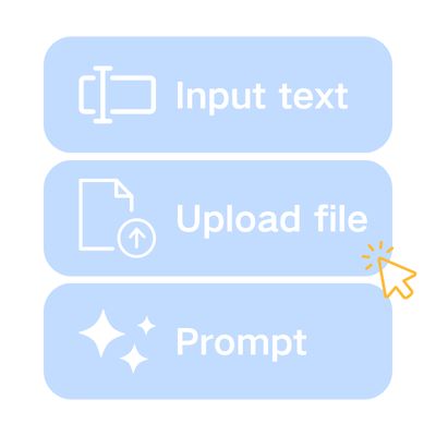 Step 1: Input Your Audio or Text