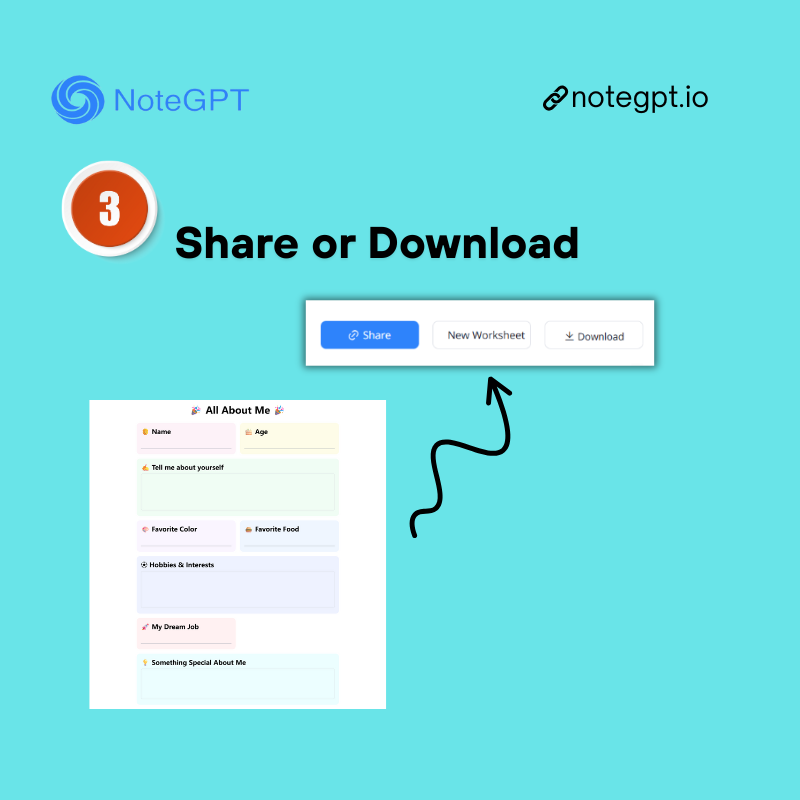 Step 3: Share or Download