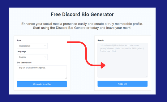 Step 3 - Generate Your Bio