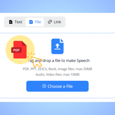 Step1: Upload Your PDF File