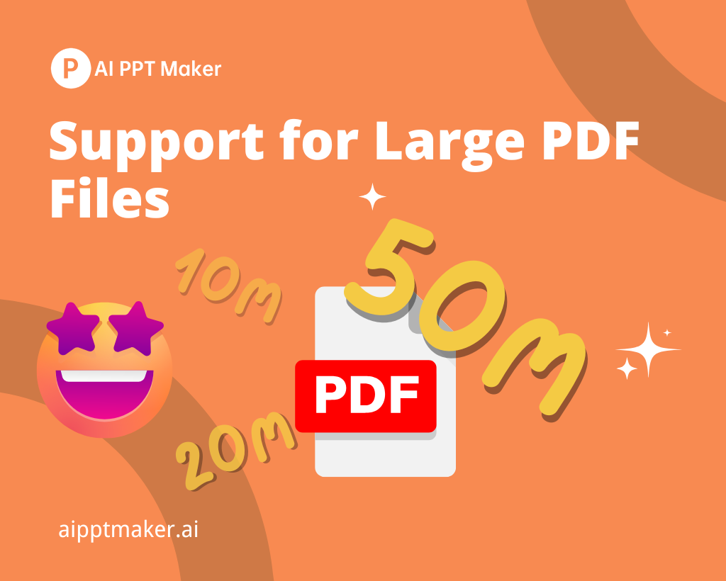 Support for Large PDF Files - AI PPT Maker