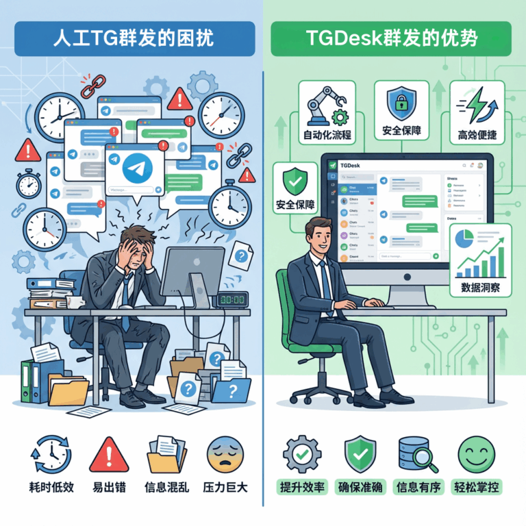 TGDESK在telegram群发上的优势