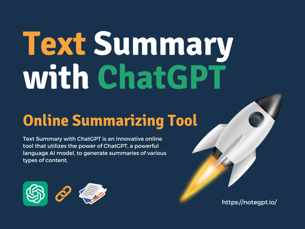 Text Summary with ChatGPT - Online Summarizing Tool