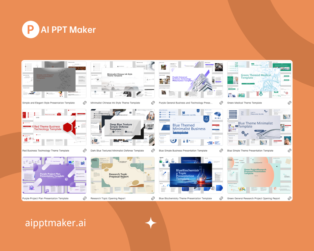 Thousands of Free Templates and Themes - AI PPT Maker