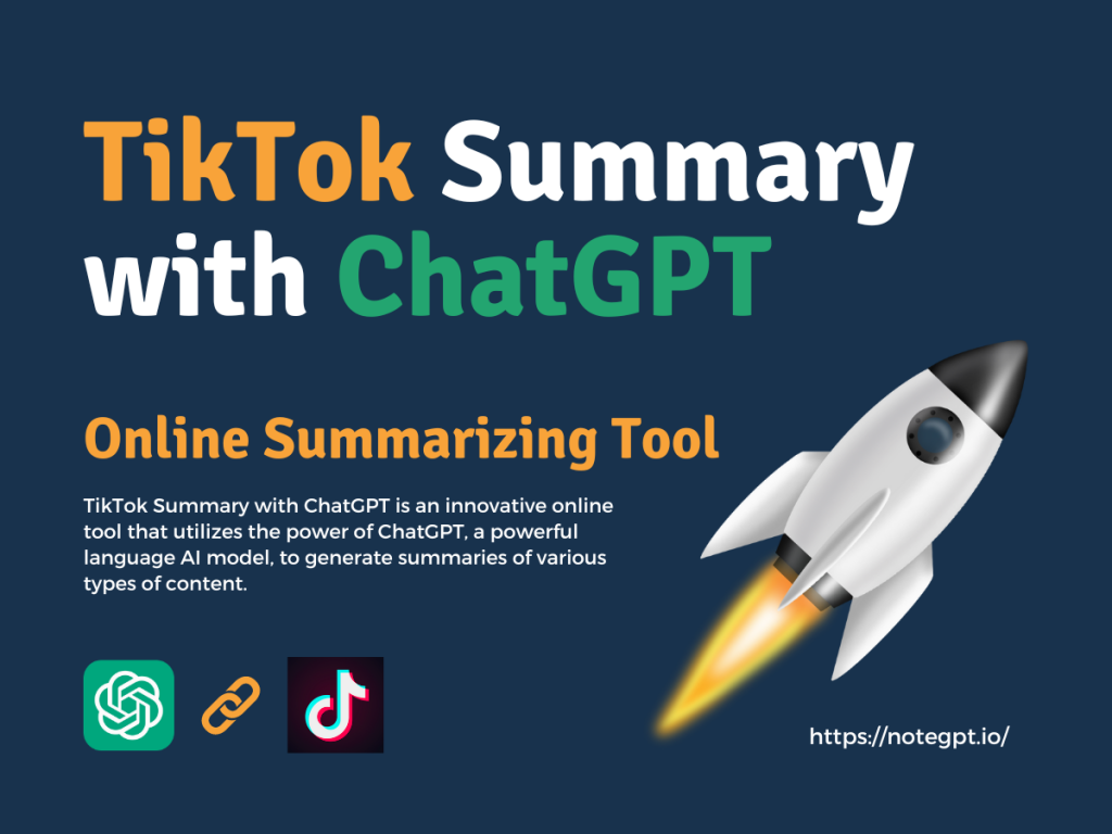 TikTok Summary with ChatGPT - Online Summarizing Tool