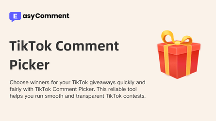 TikTok Comment Picker - Effortless TikTok Giveaway Picker Tool