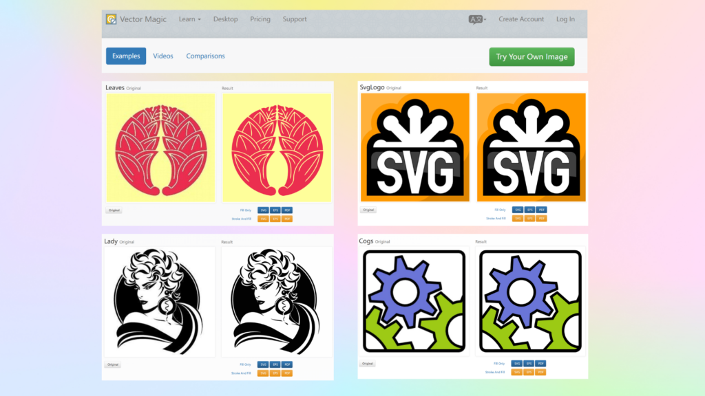 Examples of the Vector Magic