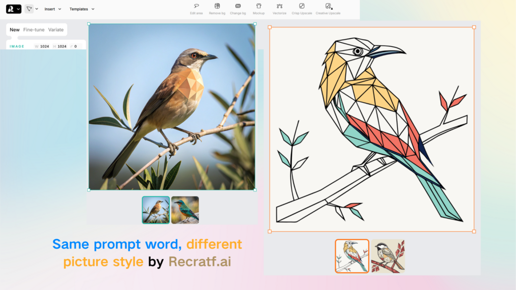 different picture style by Recraft.ai - AIVector