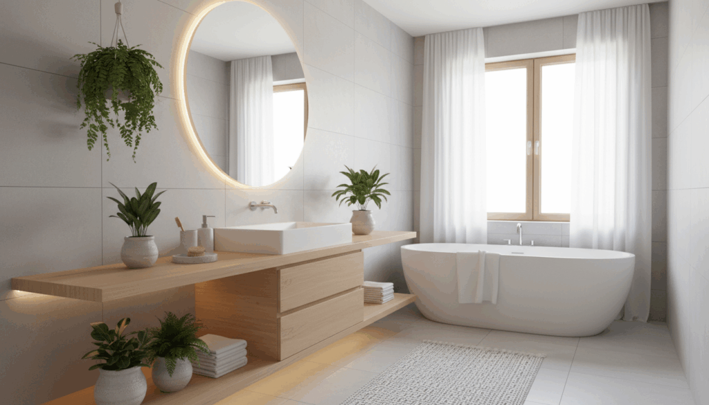 Nordic Calm en los baños modernos: frescura y ligereza que envolver