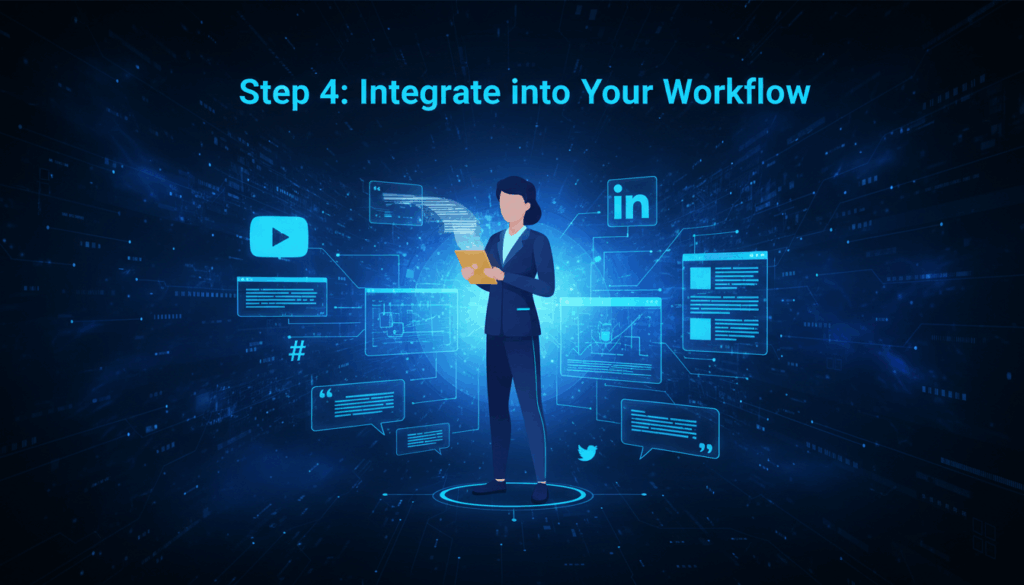 How to Transcribe Facebook Video to Text Easily? Step 4: Integrate into Your Workflow