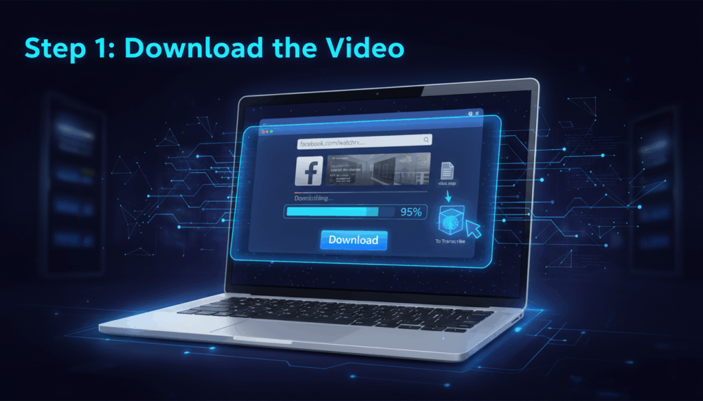 How to Transcribe Facebook Video to Text Easily? Step 1: Download the Video