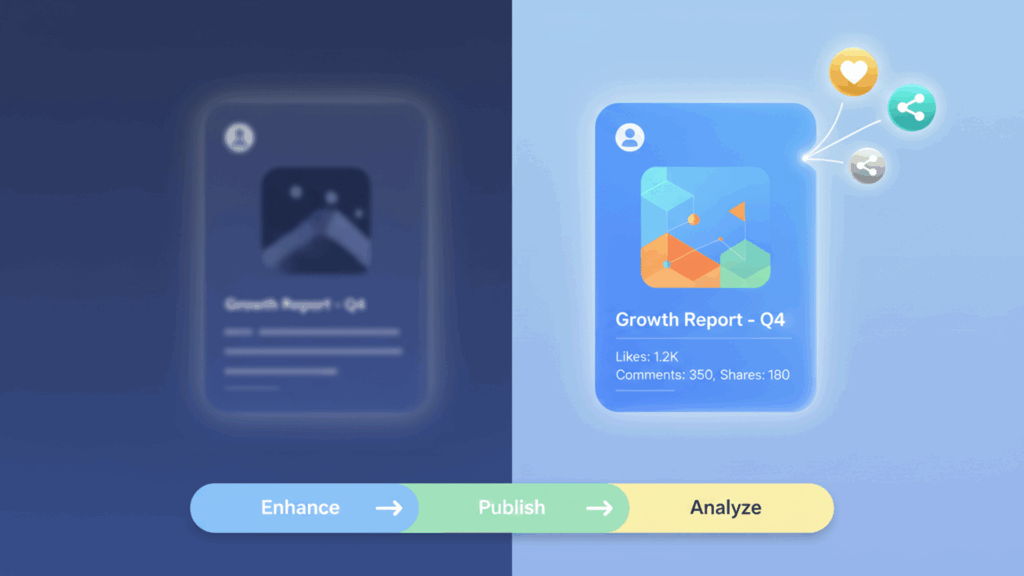 Boosted engagement using AI photo enhancer with EasyComment