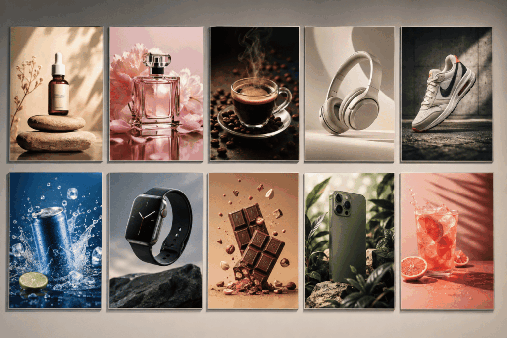 AI product advertisement images