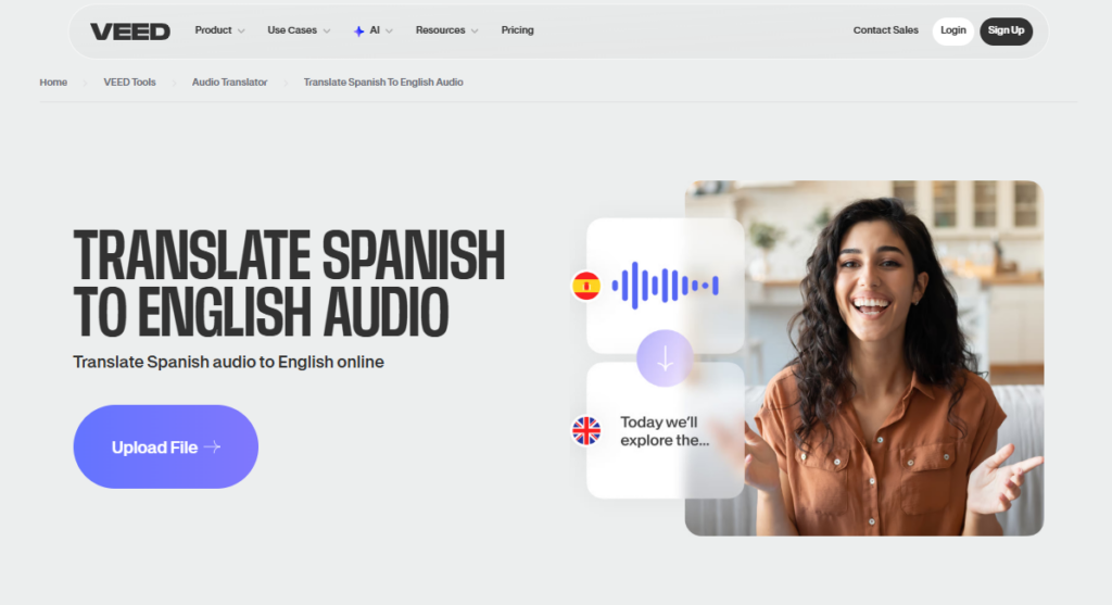 how to translate spanish audio to english
