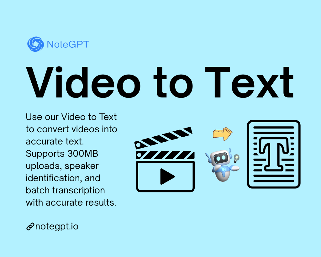 Video to Text - Convert Multiple Long Videos to Text online
