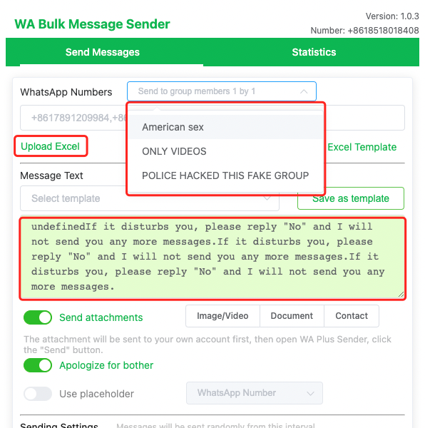 Enviar mensagens em massa no WhatsApp sem salvar contato