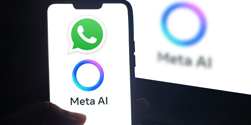 Meta AI和WhatsApp海报
