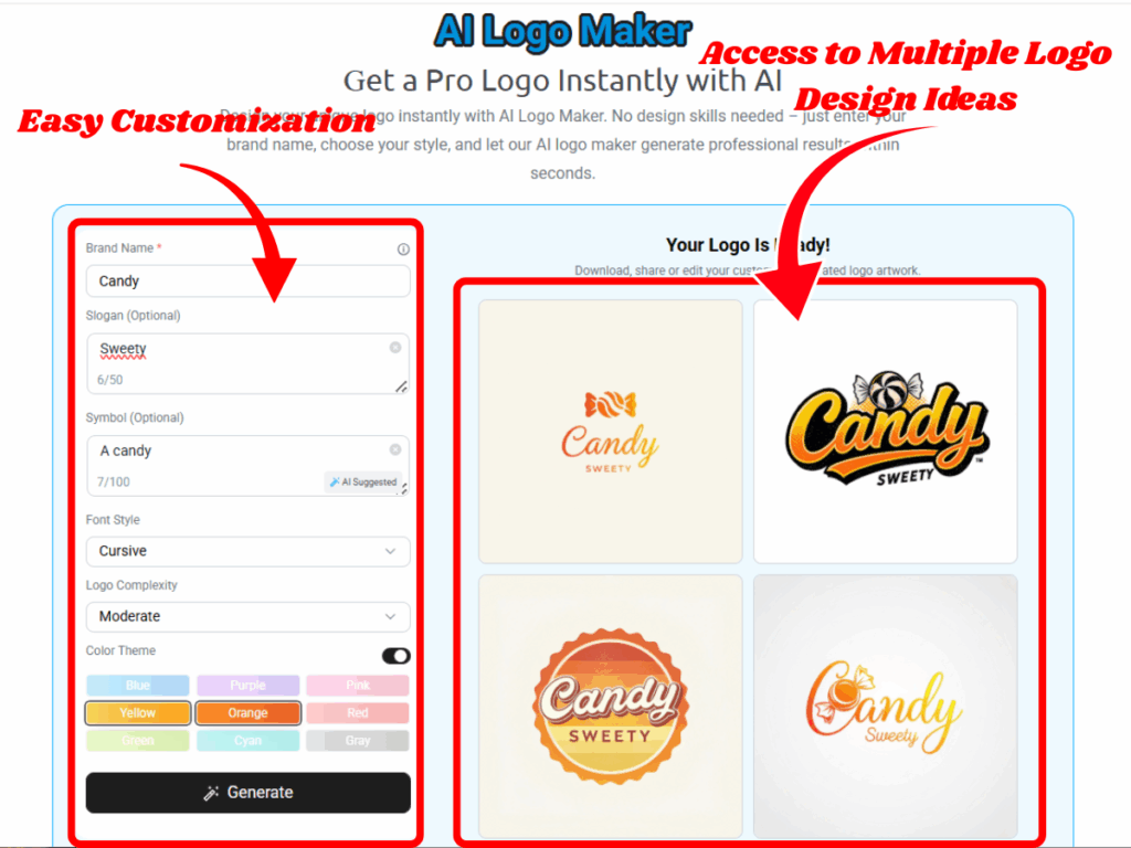 Logo maker help you explore graphic design styles