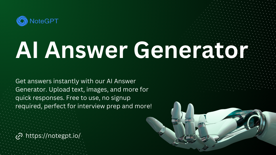 AI Answer Generator - NoteGPT