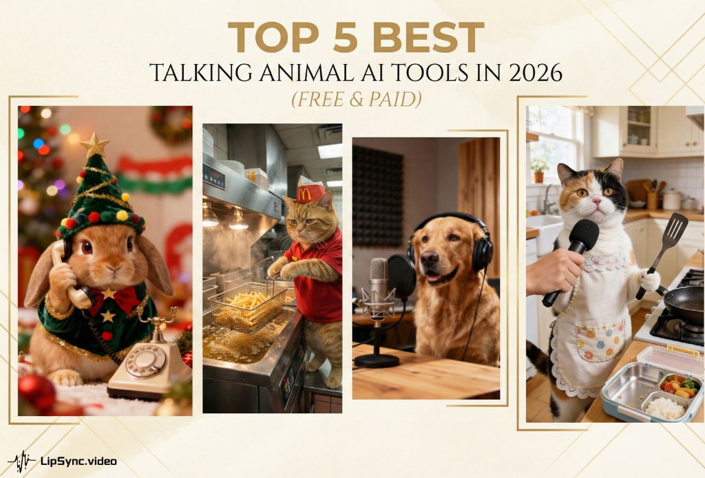 Top 5 Best Talking Animal AI Tools in 2026 (Free & Paid)